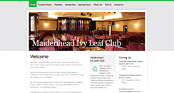 Desktop Screenshot of maidenheadivyleafclub.co.uk