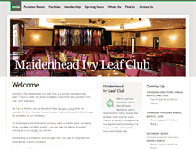Tablet Screenshot of maidenheadivyleafclub.co.uk